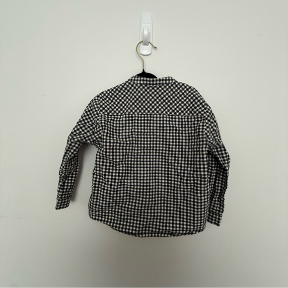 Zara Kids Checkered Shirt - Olive and dark Blue and White 2-3T - Picture 2 of 3